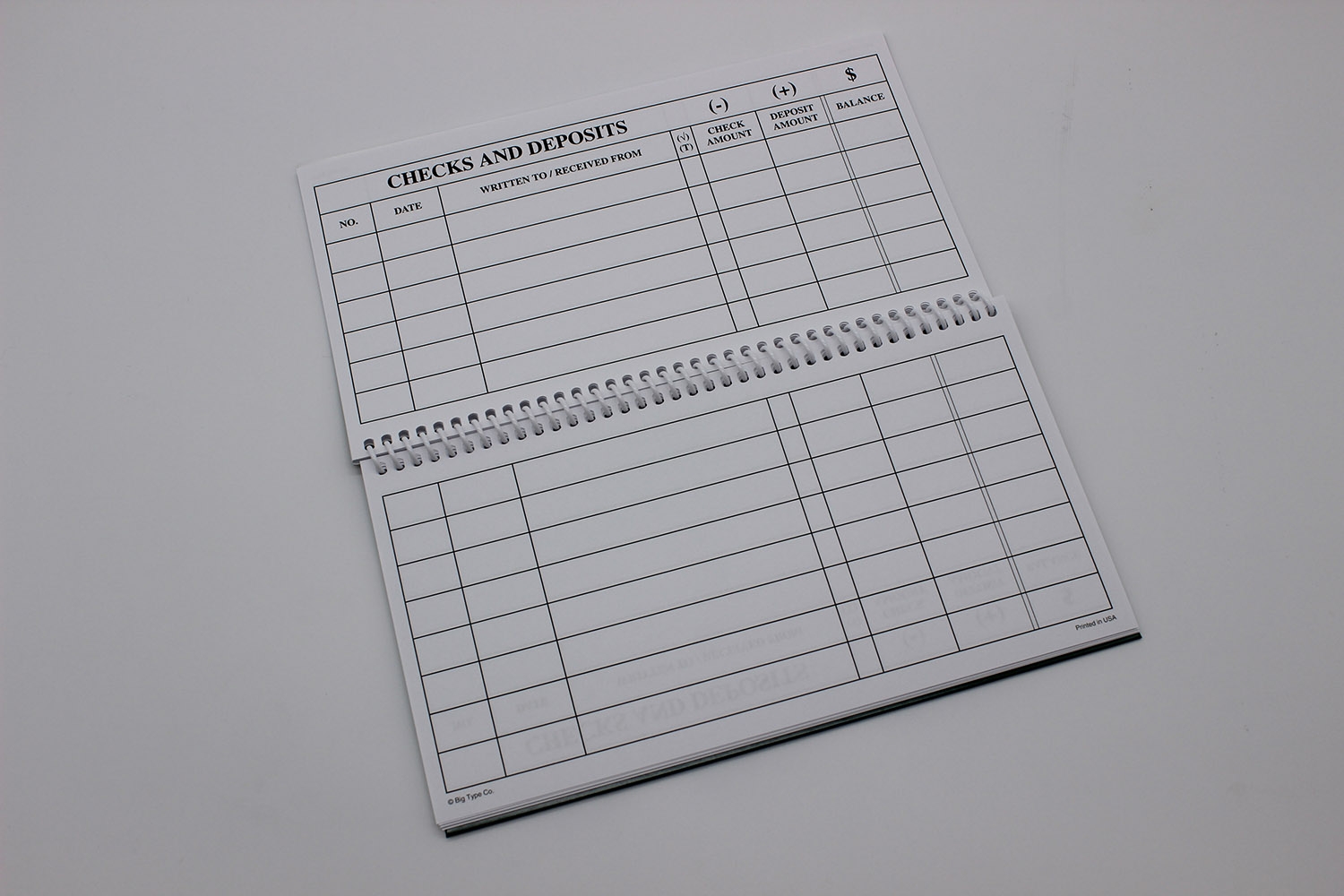 Large Print Check Register CABVI