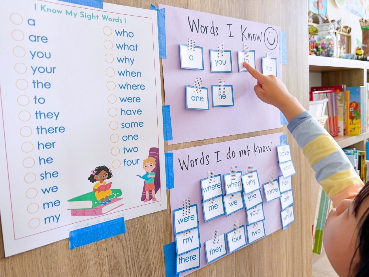 Learn To Read Part 4 10 Easy Sight Words Activities For Kindergarten Beginning Readers Happy Tot Shelf