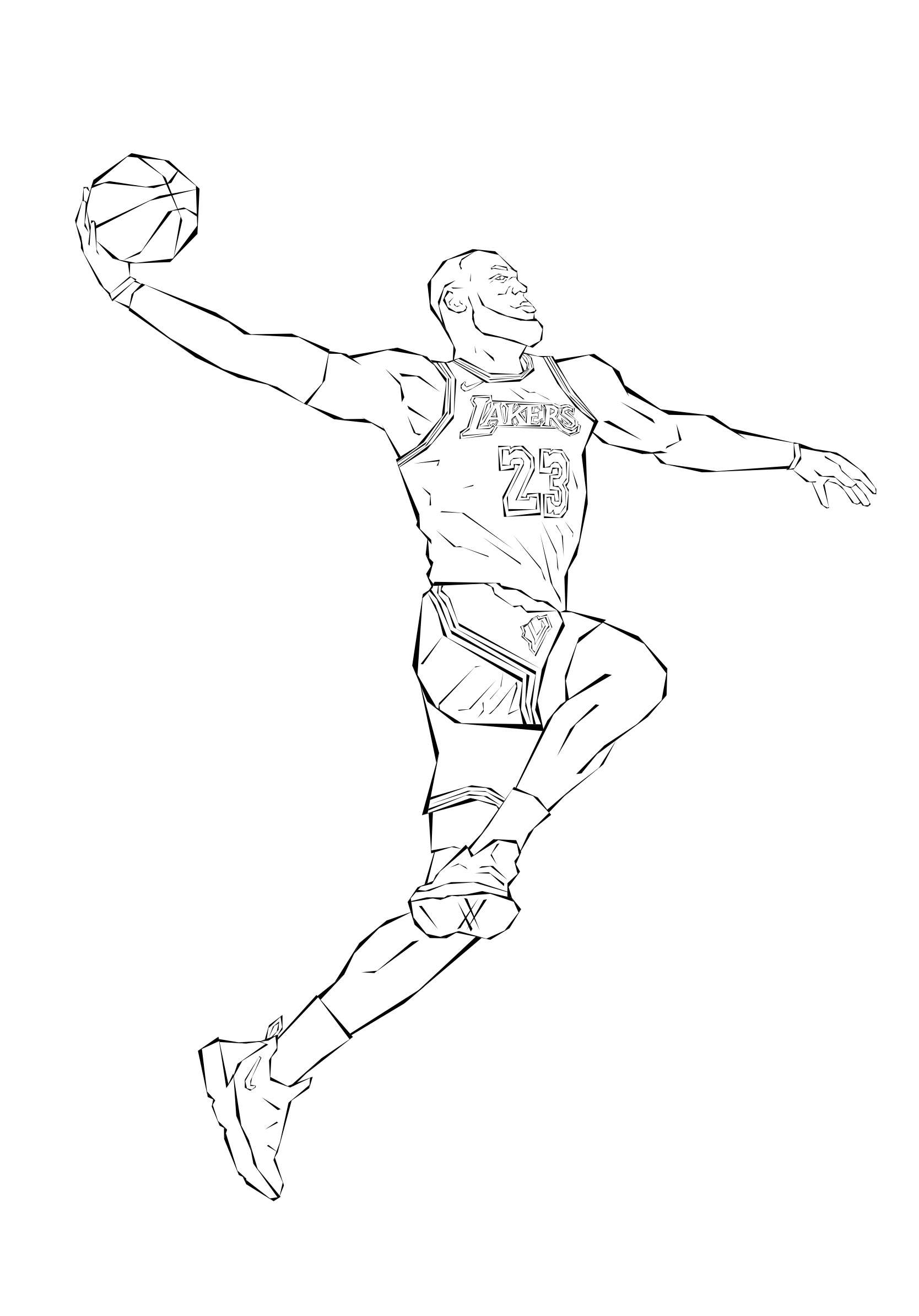 lebron james pictures to color