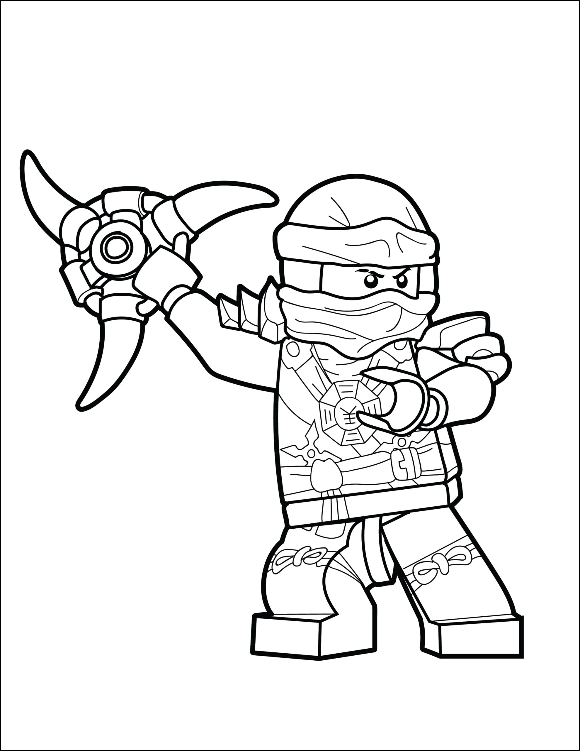 LEGO Ninjago Coloring Page Jay The Brick Show