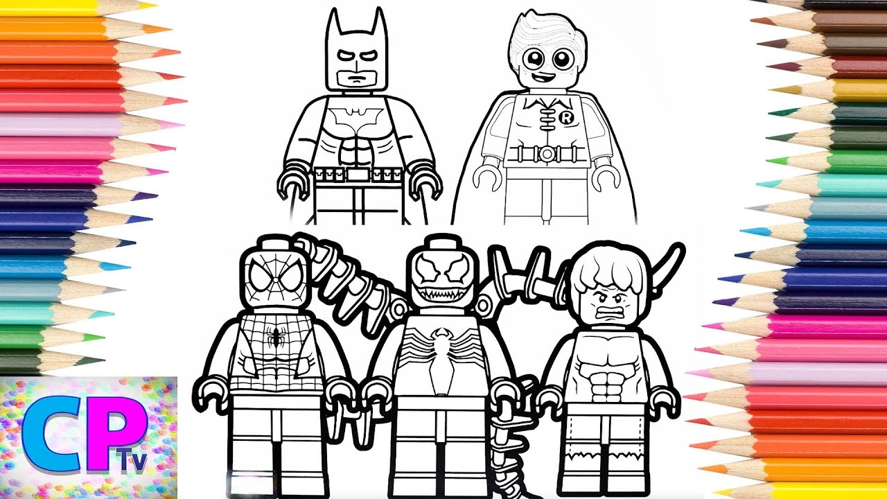Lego Spiderman Venom Batman Robin Coloring Pages Superheroes Drawing Coloring Pages Tv YouTube Lego Spiderman Venom Batman Robin Coloring Pages Superheroes Drawing Coloring Pages Tv YouTube