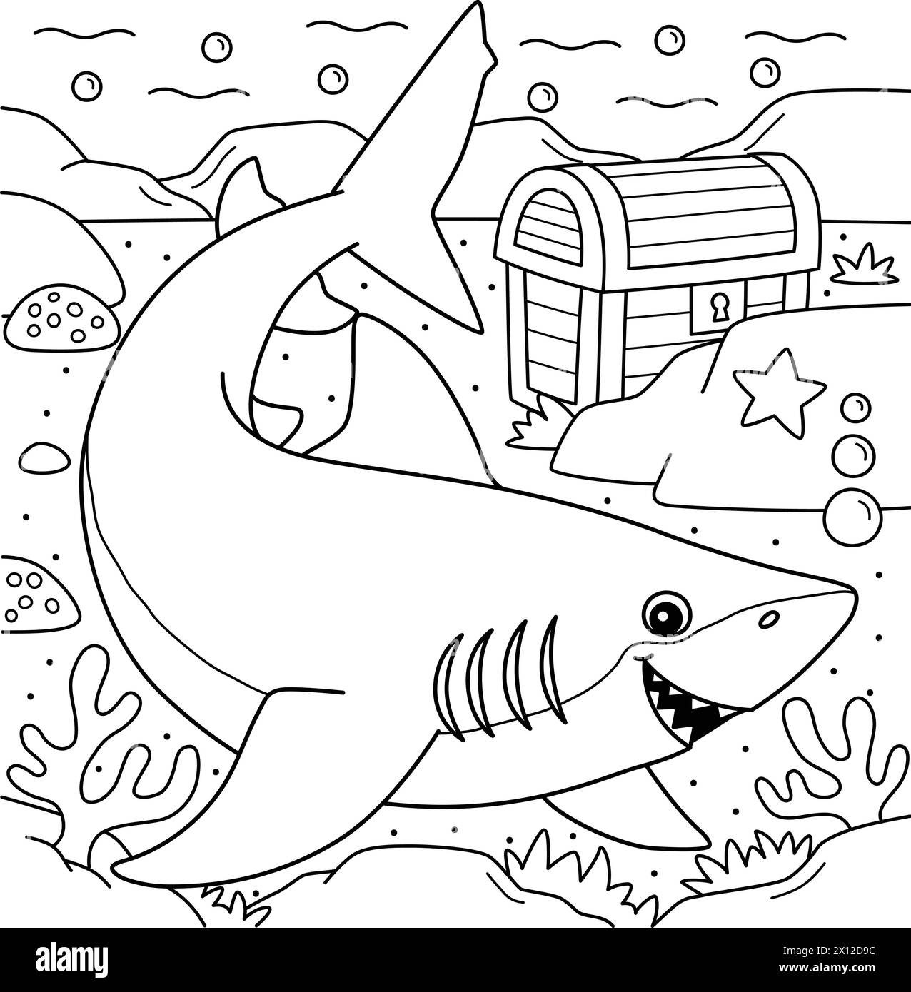 Lemon Shark Coloring Page For Kids Stock Vector Image Art Alamy Lemon Shark Coloring Page For Kids Stock Vector Image Art Alamy