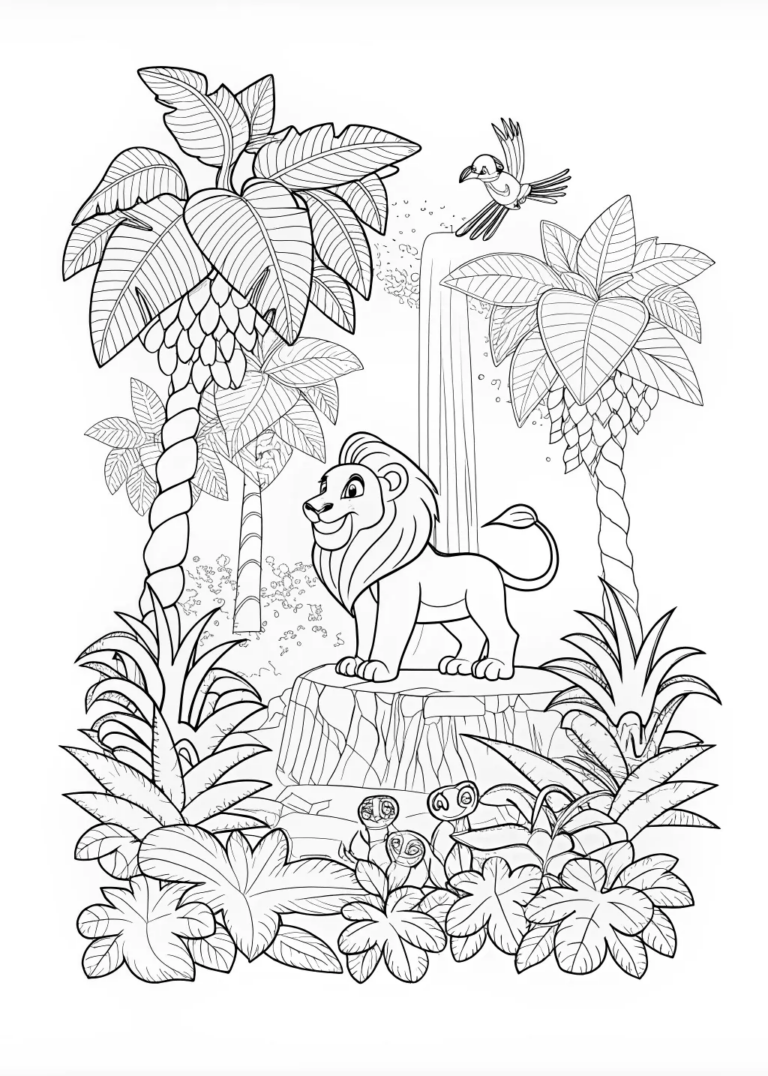 Leo The Little Lion King Coloring Page Free Printable