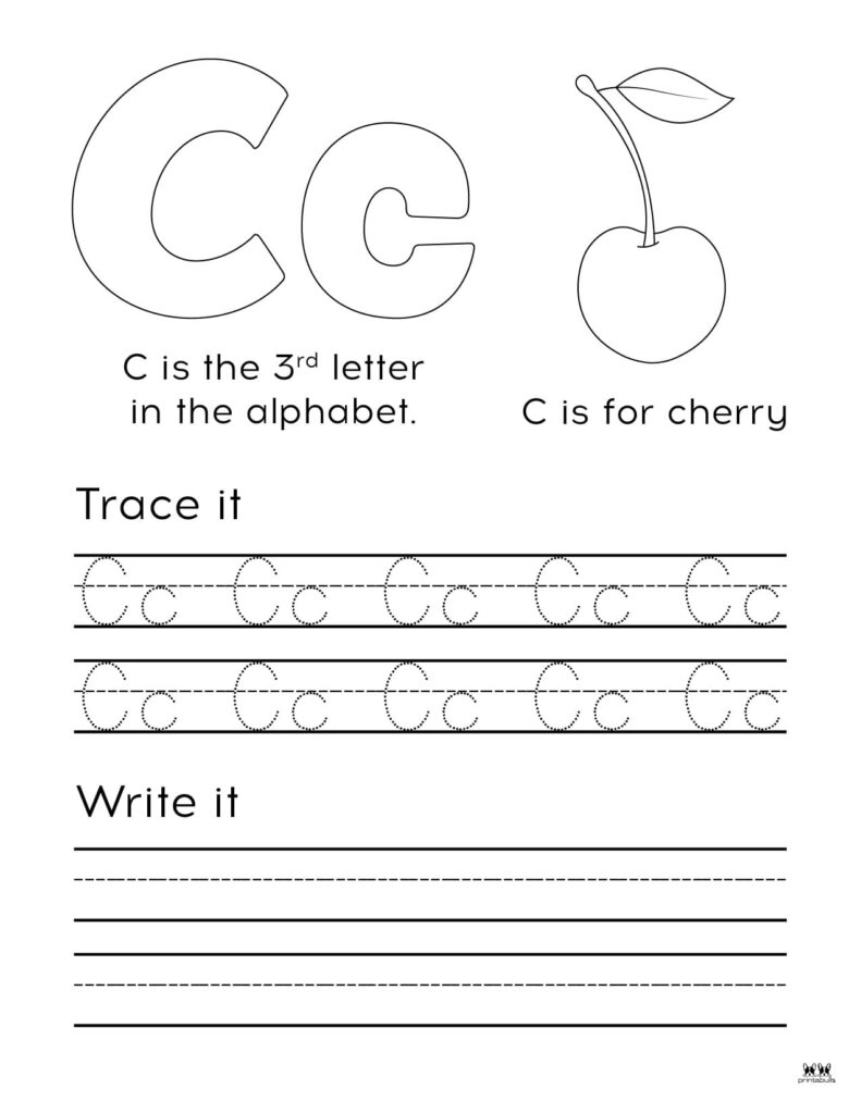 Letter C Worksheets 50 FREE Printables Printabulls Letter C Worksheets 50 FREE Printables Printabulls