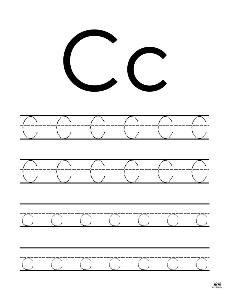 letter c tracing page
