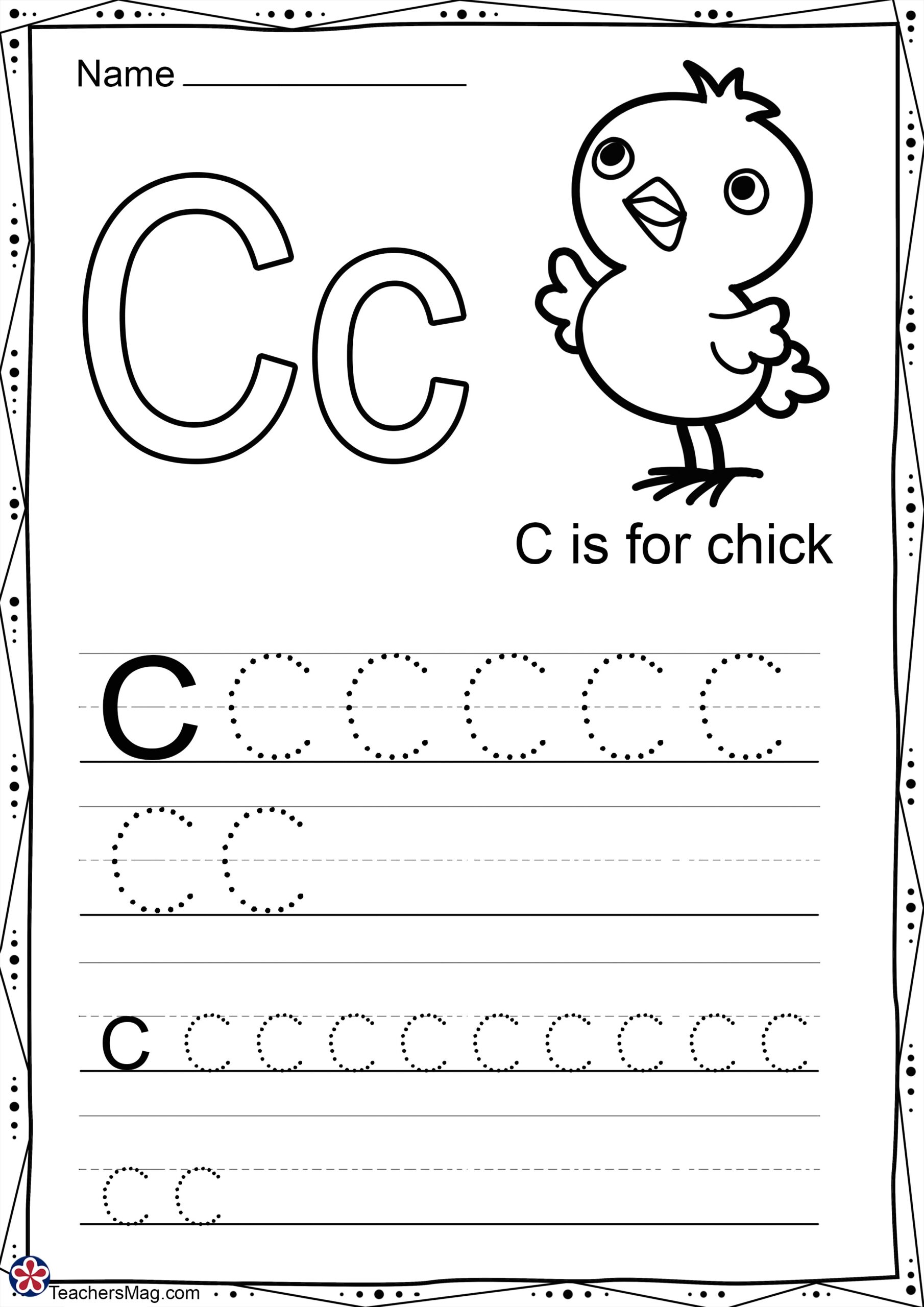 Letter Free Worksheets For Preschool TeachersMag