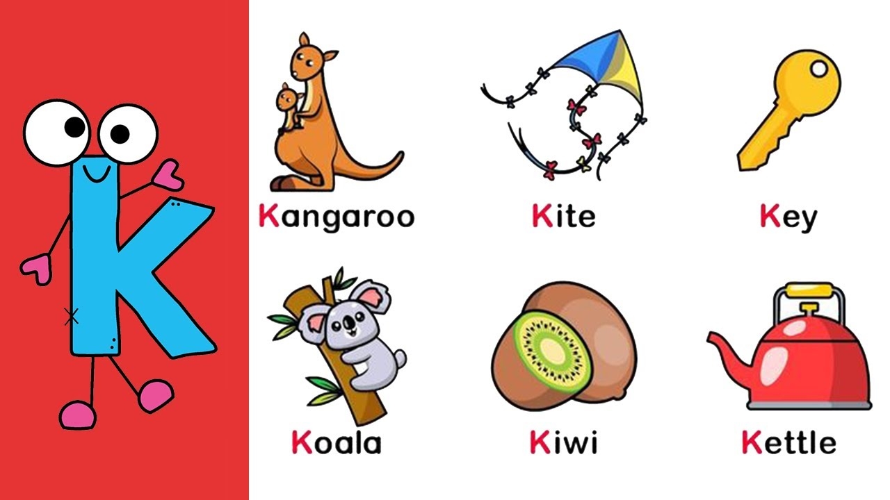 Letter K Words That Start With Letter K For Kids Wonderful Kids YouTube