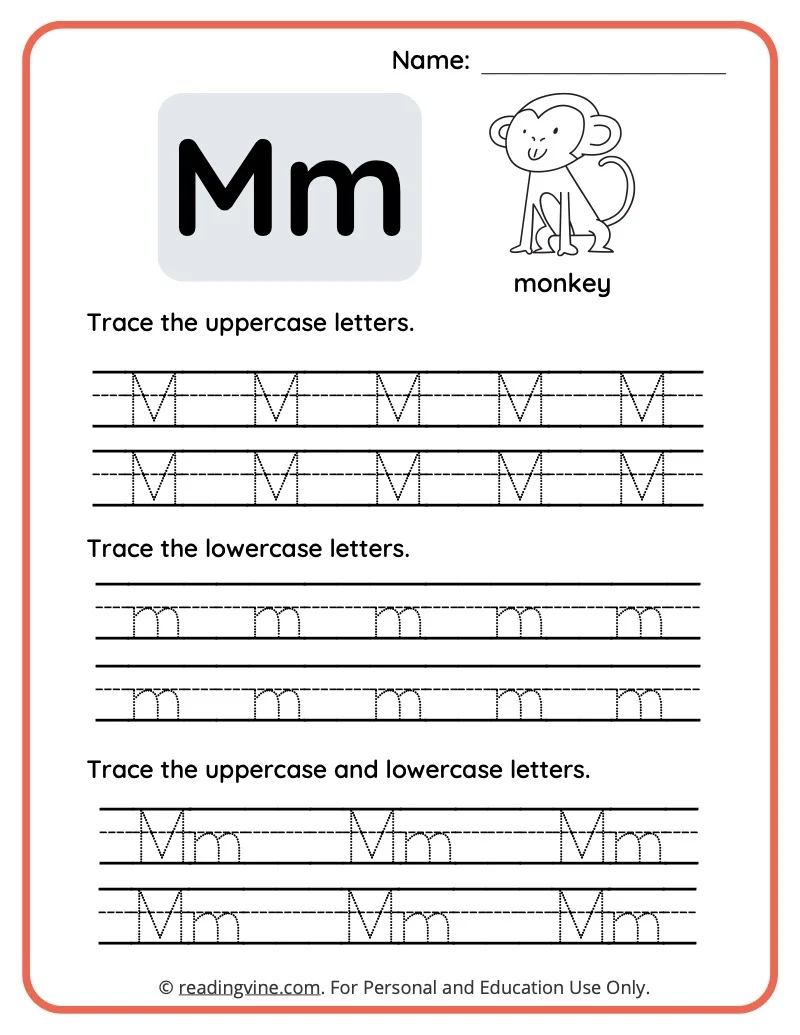 letter m worksheets for preschoolers