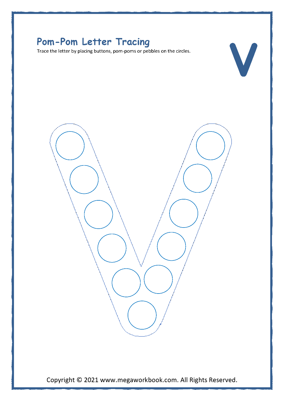 letter v worksheets for preschoolers