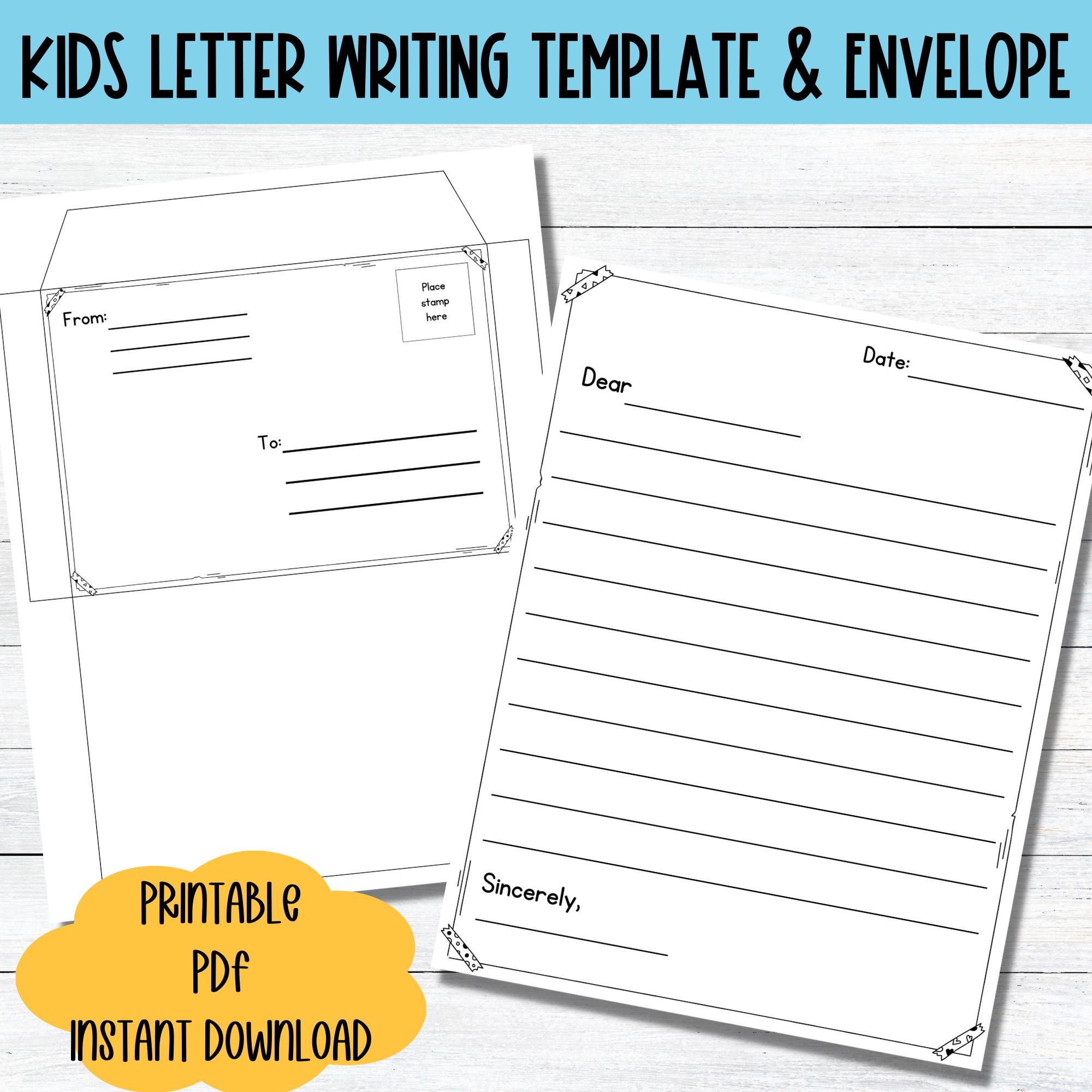 Letter Writing Template Kids Pen Pal Letter Template Learn To Write A Letter Handwriting Practice Worksheet Printable Envelope Kids Letter Etsy Sweden Letter Writing Template Kids Pen Pal Letter Template Learn To Write A Letter Handwriting Practice Worksheet Printable Envelope Kids Letter Etsy Sweden