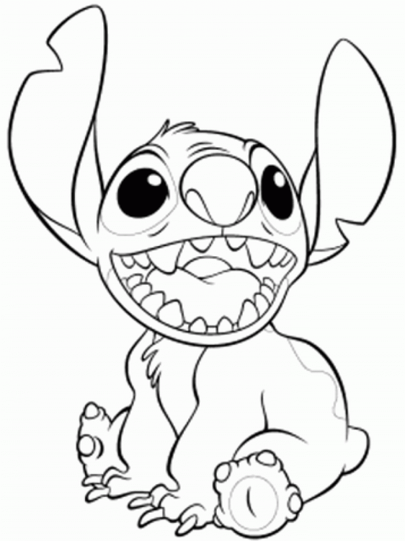 Lilo And Stitch Coloring Page To Print Lilo And Stitch Coloring Pages