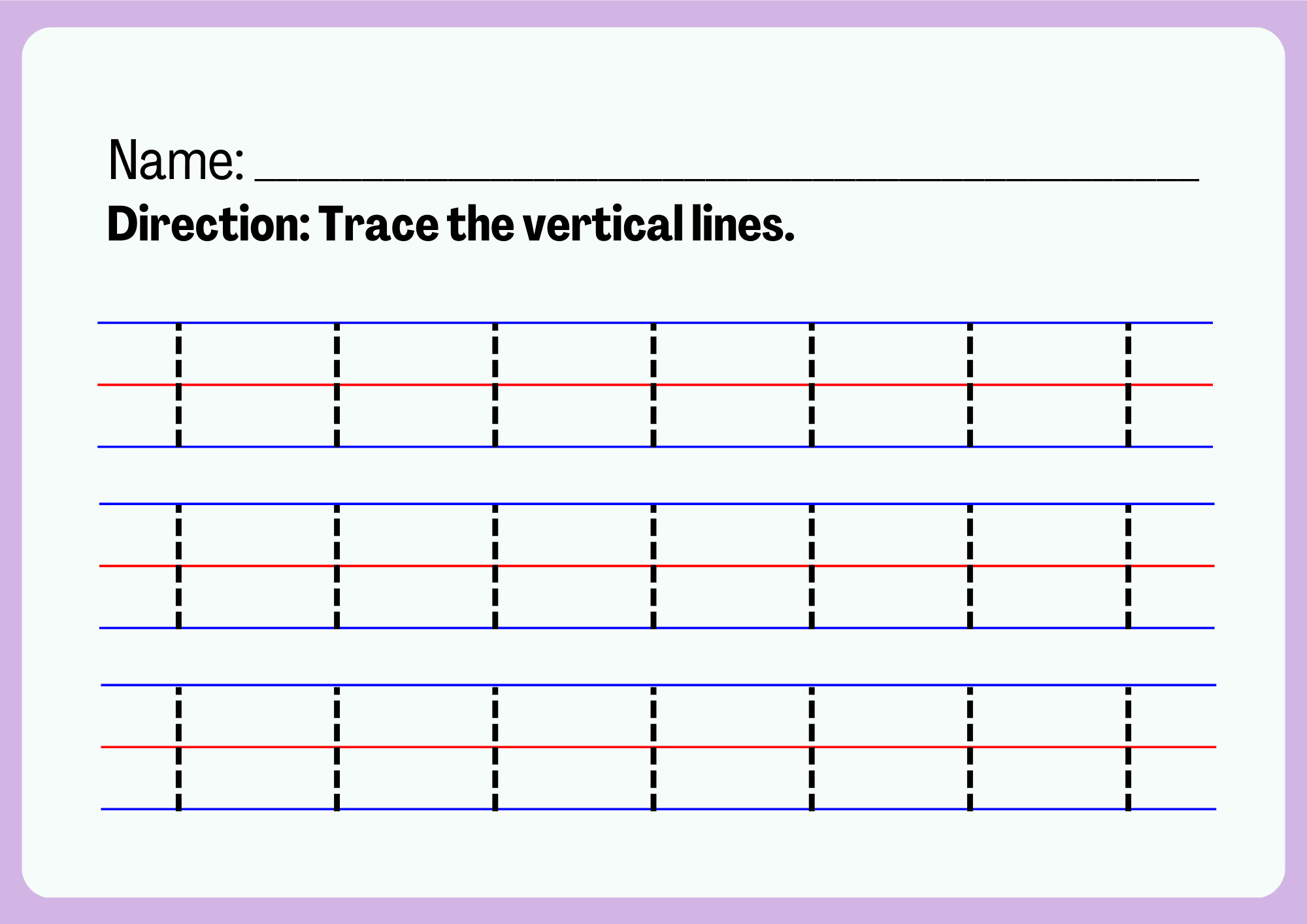 straight line tracing