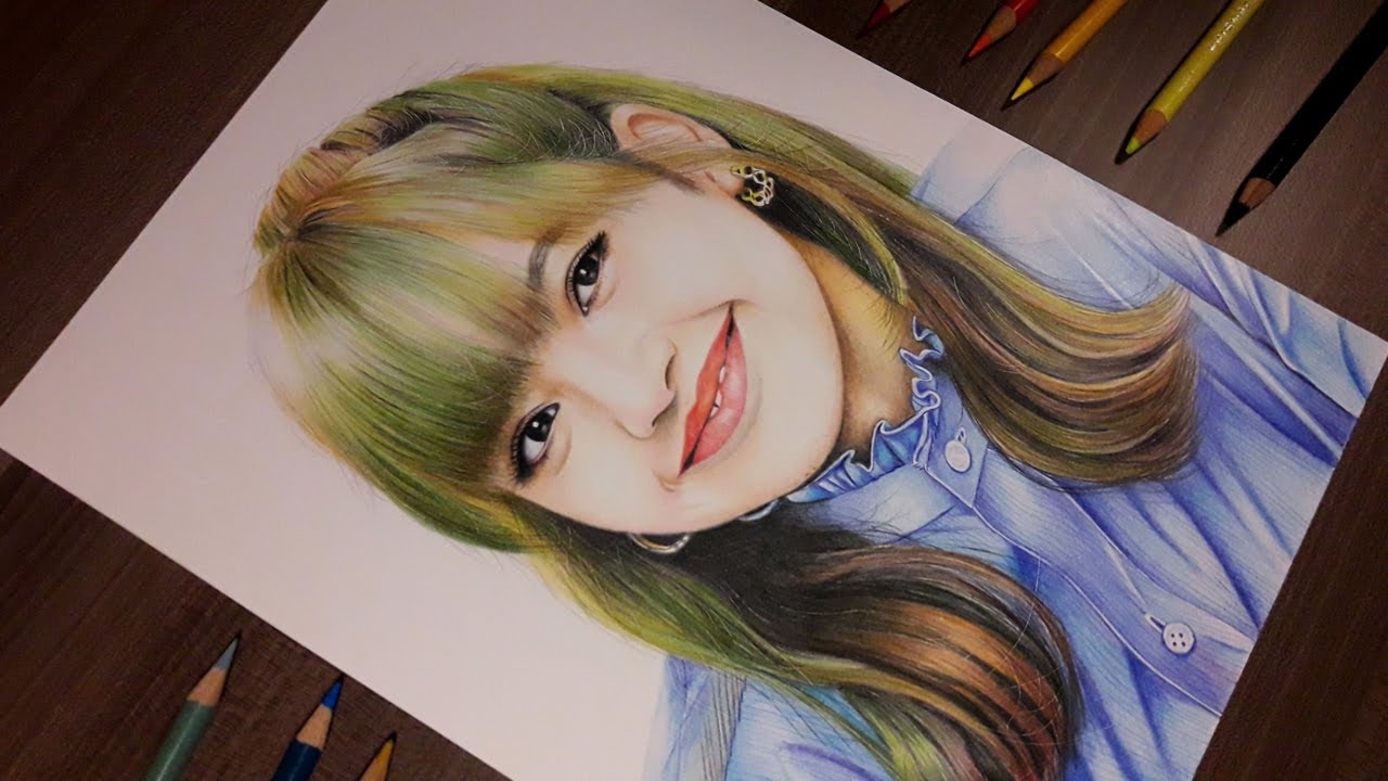 Lisa Blackpink Dibujo A Colores Drawing Lisa Blackpink YouTube