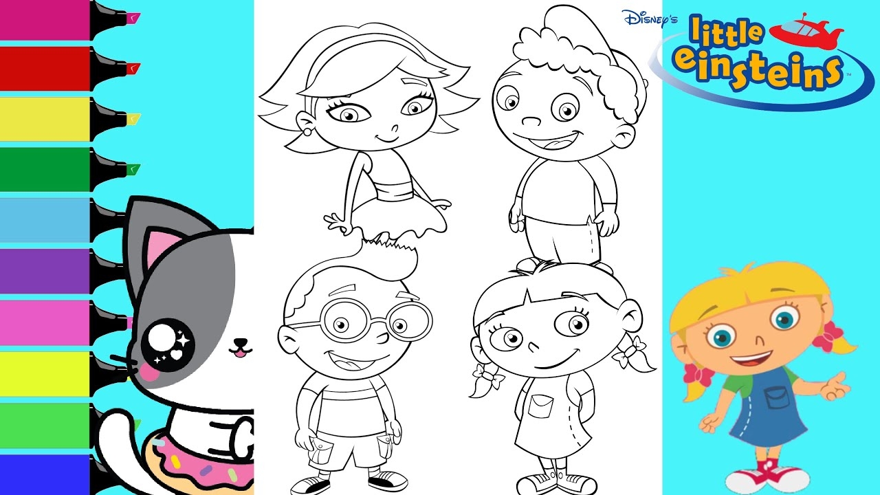 Little Einsteins Coloring Book Compilation Annie June Leo And Quincy Coloring Book Pages YouTube