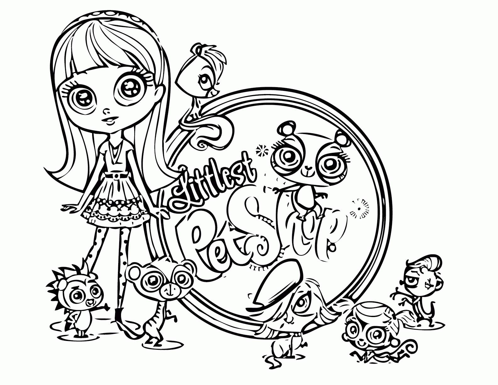 colouring pages littlest pet shop