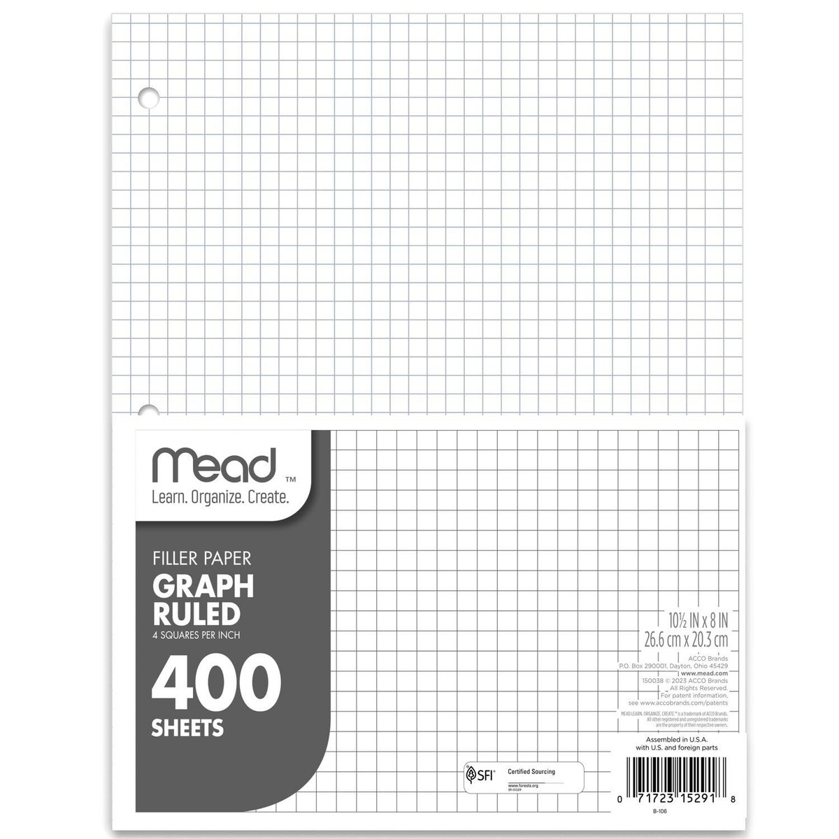 Loose Leaf Paper 1 Pack 3 Hole Punched Graph Ruled Paper 10 1 2 X 8 400 She EBay Loose Leaf Paper 1 Pack 3 Hole Punched Graph Ruled Paper 10 1 2 X 8 400 She EBay