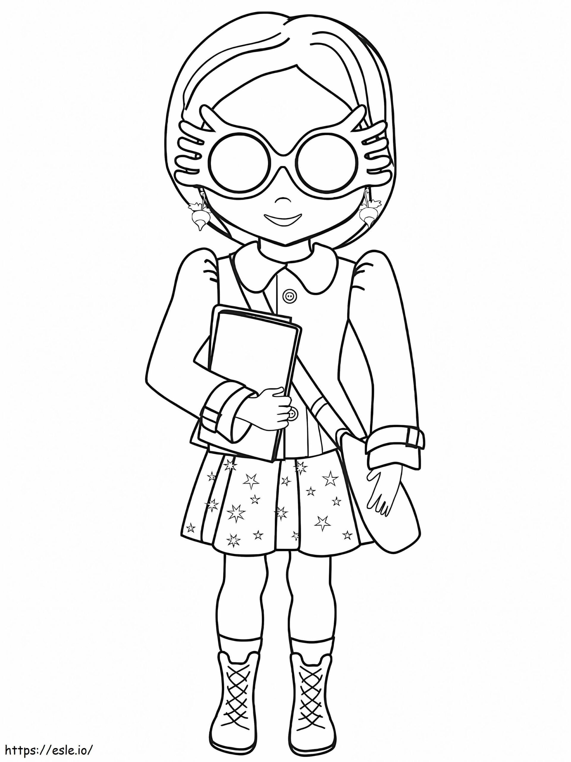 Luna Lovegood Coloring Page