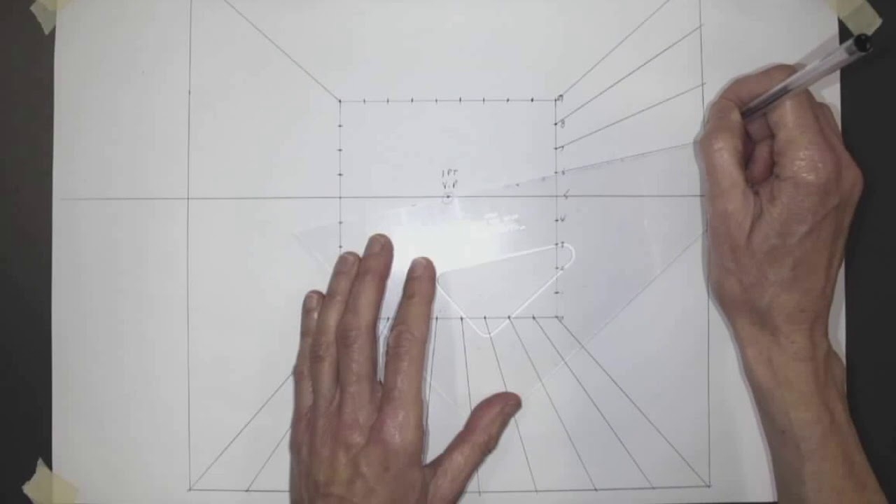Make A ONE POINT PERSPECTIVE GRID YouTube Make A ONE POINT PERSPECTIVE GRID YouTube