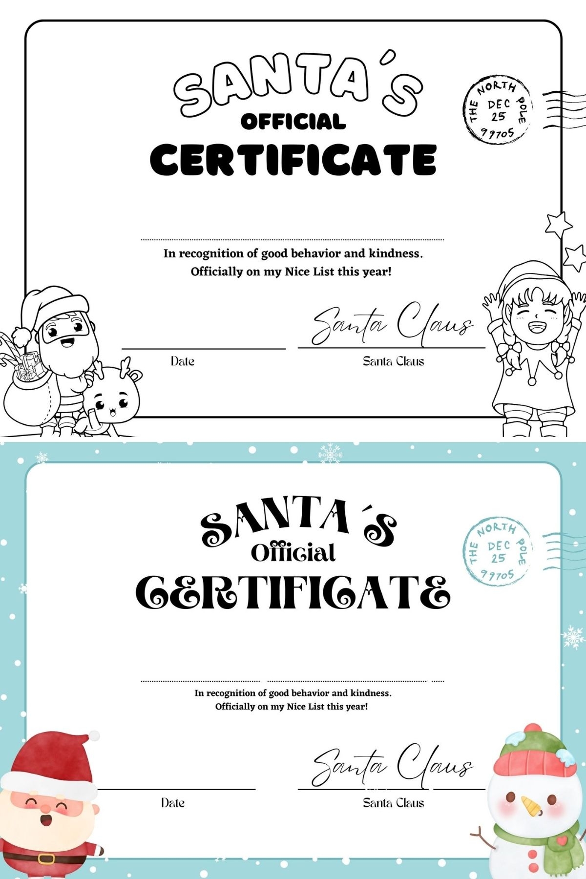 Make Their Day Magical With A Free Printable Nice List Certificate 