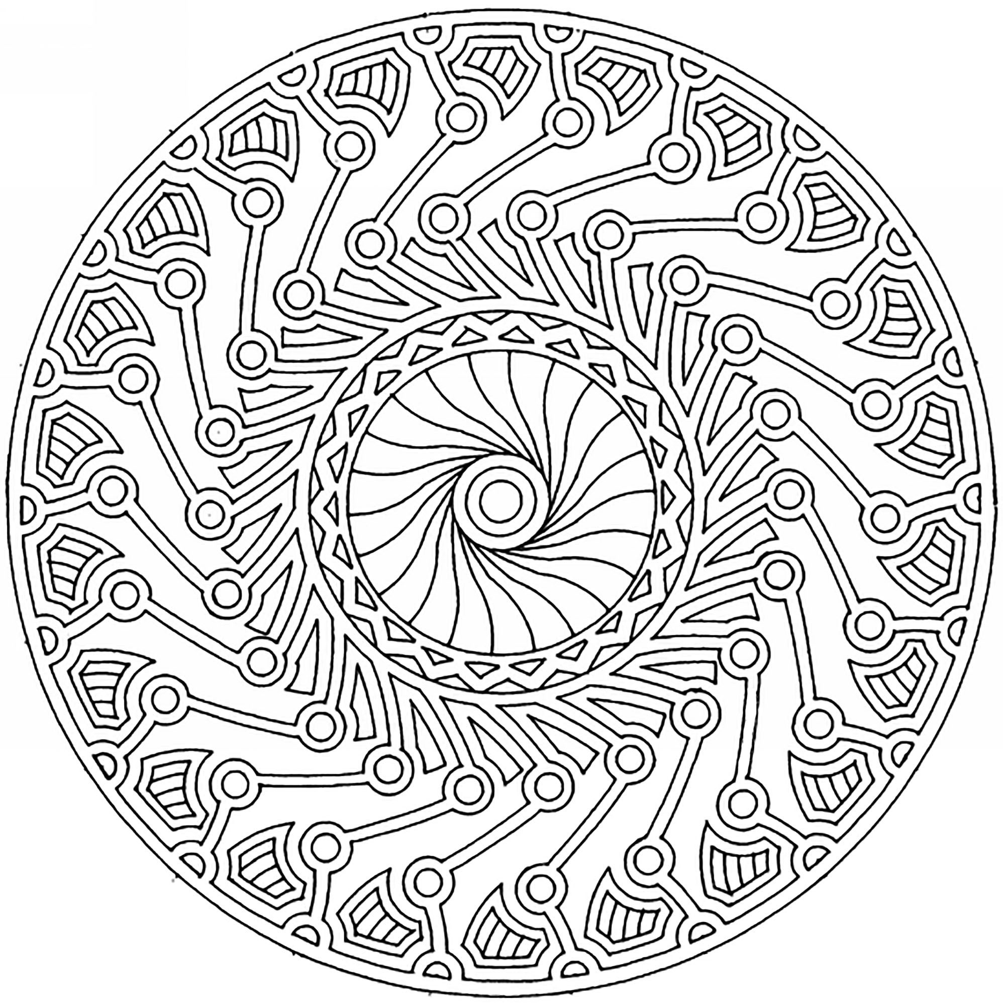 Mandala Harmony And Complexity Difficult Mandalas for Adults 