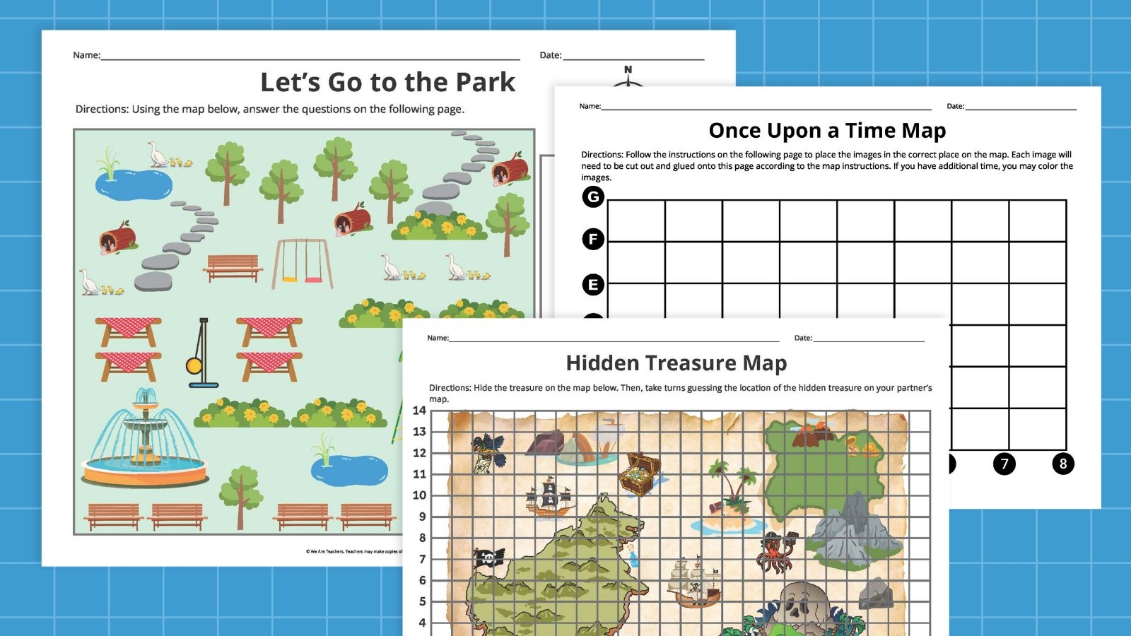 Map Skills Worksheets Free Printable Bundle 