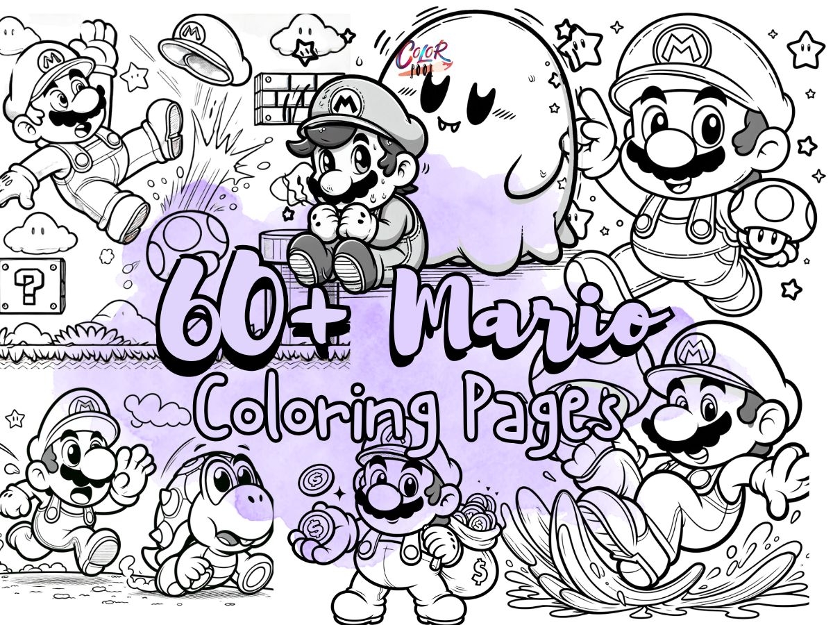 Mario Coloring Pages 60 Free PDF Printables 