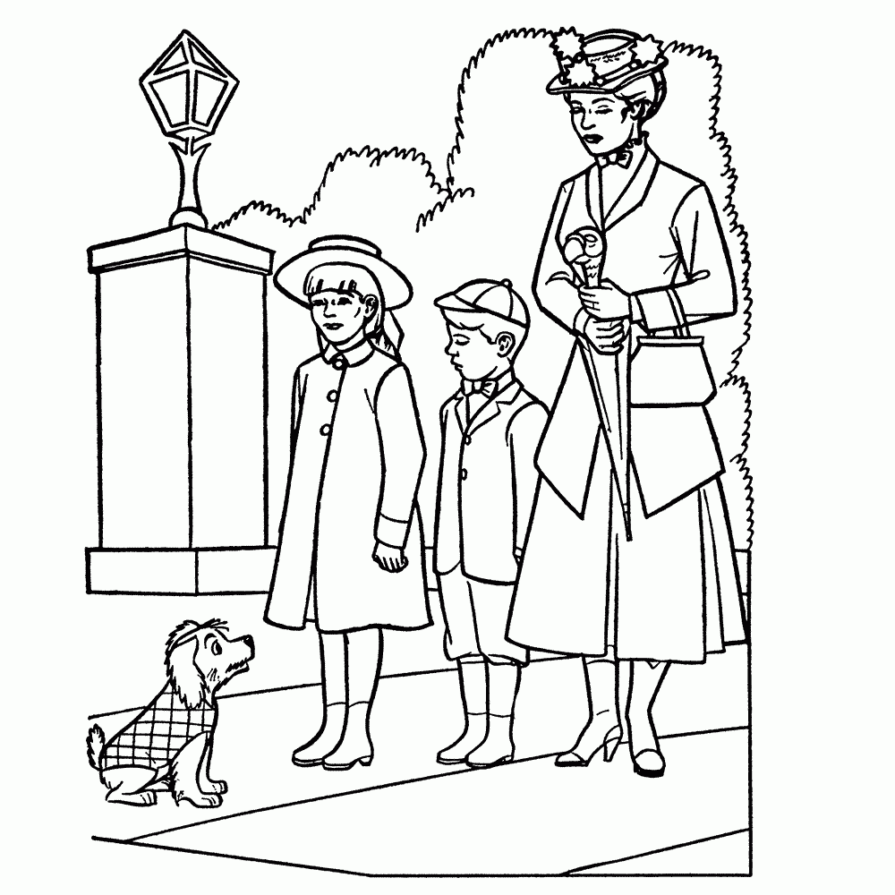 Mary Poppins Coloring Pages Best Coloring Pages For Kids