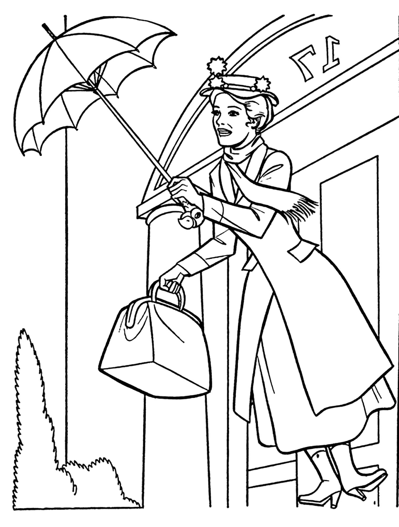 Mary Poppins Mary Poppins Coloring Pages