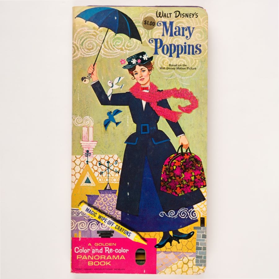 Mary Poppins Re Color Panorama Book By Golden Press 1964 ID Feb24134 Van Eaton Galleries