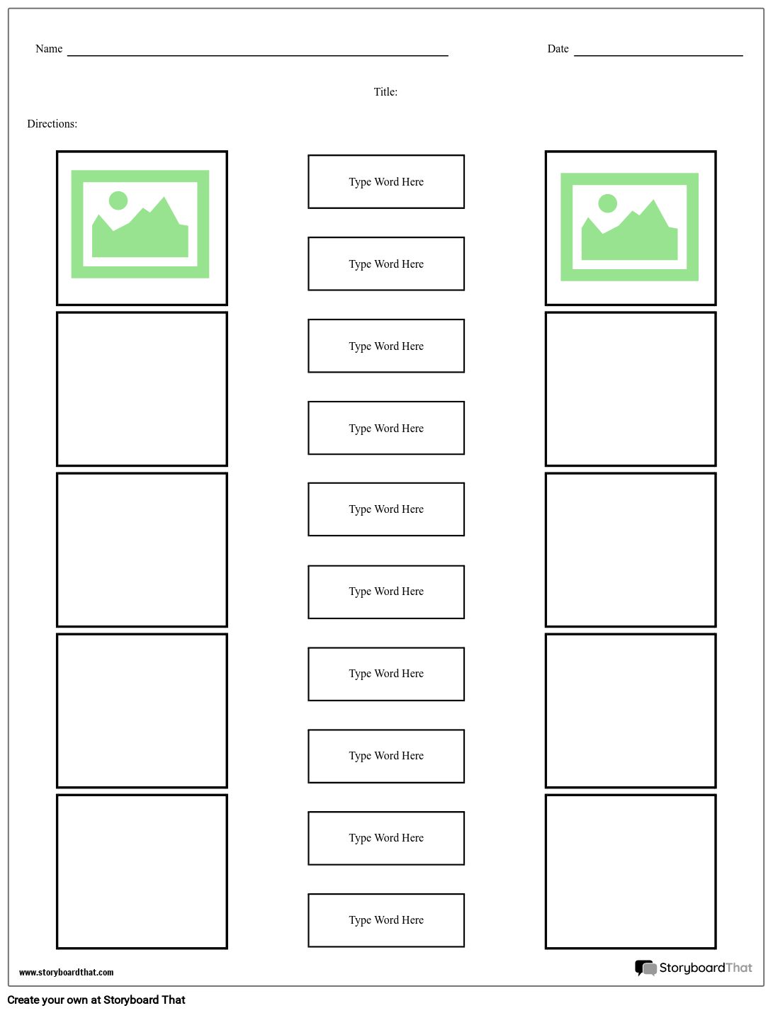 Matching Quiz Maker Custom Templates For Tests Worksheets Library