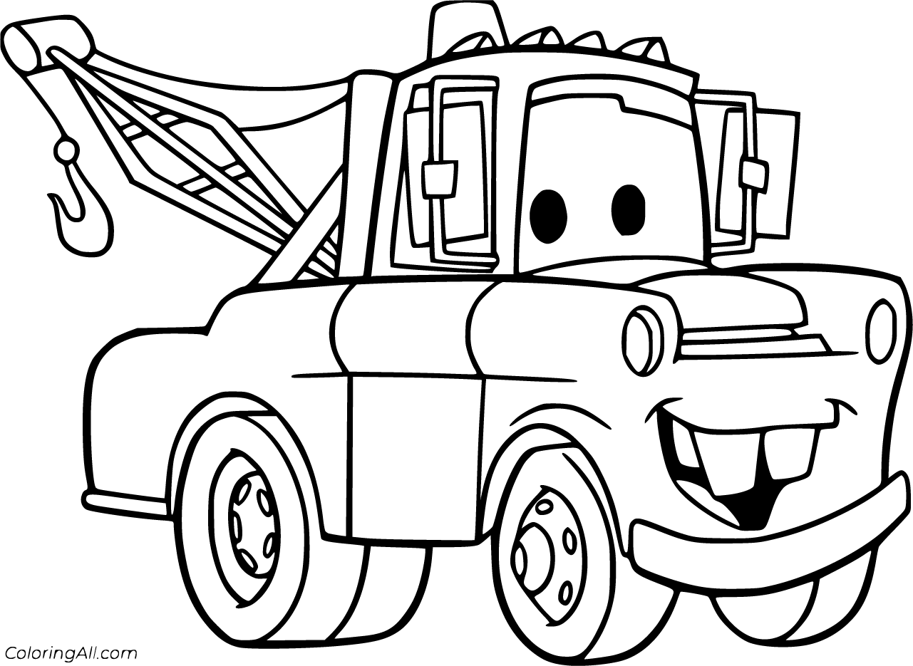 Mater Coloring Pages 11 Free Printables ColoringAll Mater Coloring Pages 11 Free Printables ColoringAll