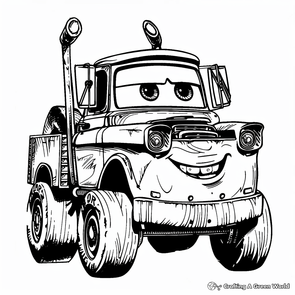 Mater Coloring Pages Free Printable 