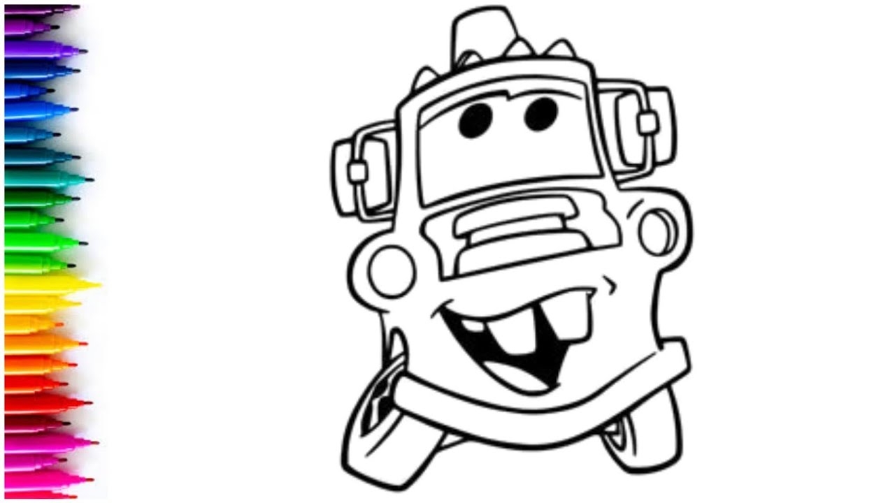 Mater Lightning McQueen Drawing Painting Coloring For Kids And Toddlers Child Art Mater YouTube Mater Lightning McQueen Drawing Painting Coloring For Kids And Toddlers Child Art Mater YouTube