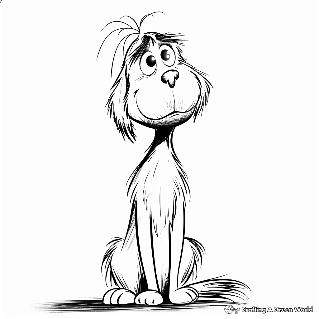 Max The Dog From The Grinch Coloring Pages Free Printable 