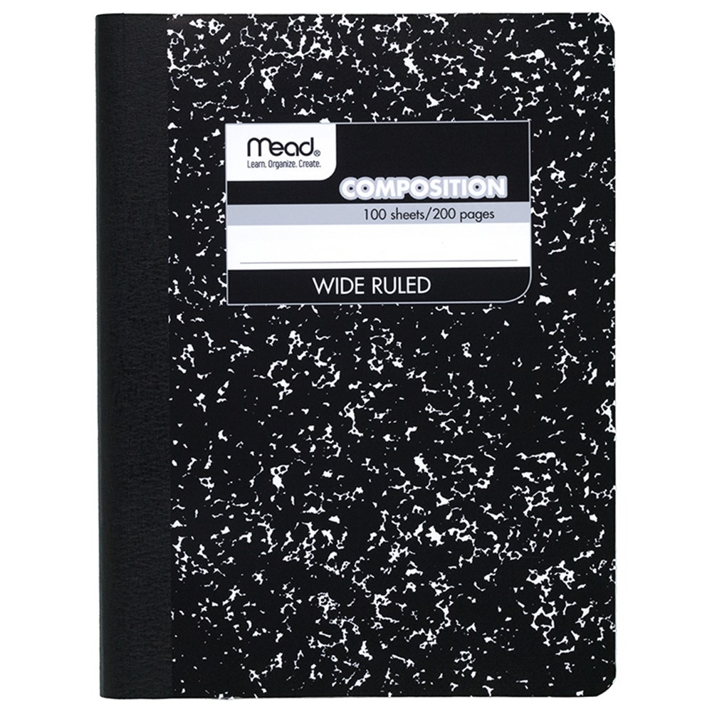 Mead Composition Book Wide Ruled 100 Ct MEA09910 Mead Products Llc Note Books Pads Mead Composition Book Wide Ruled 100 Ct MEA09910 Mead Products Llc Note Books Pads