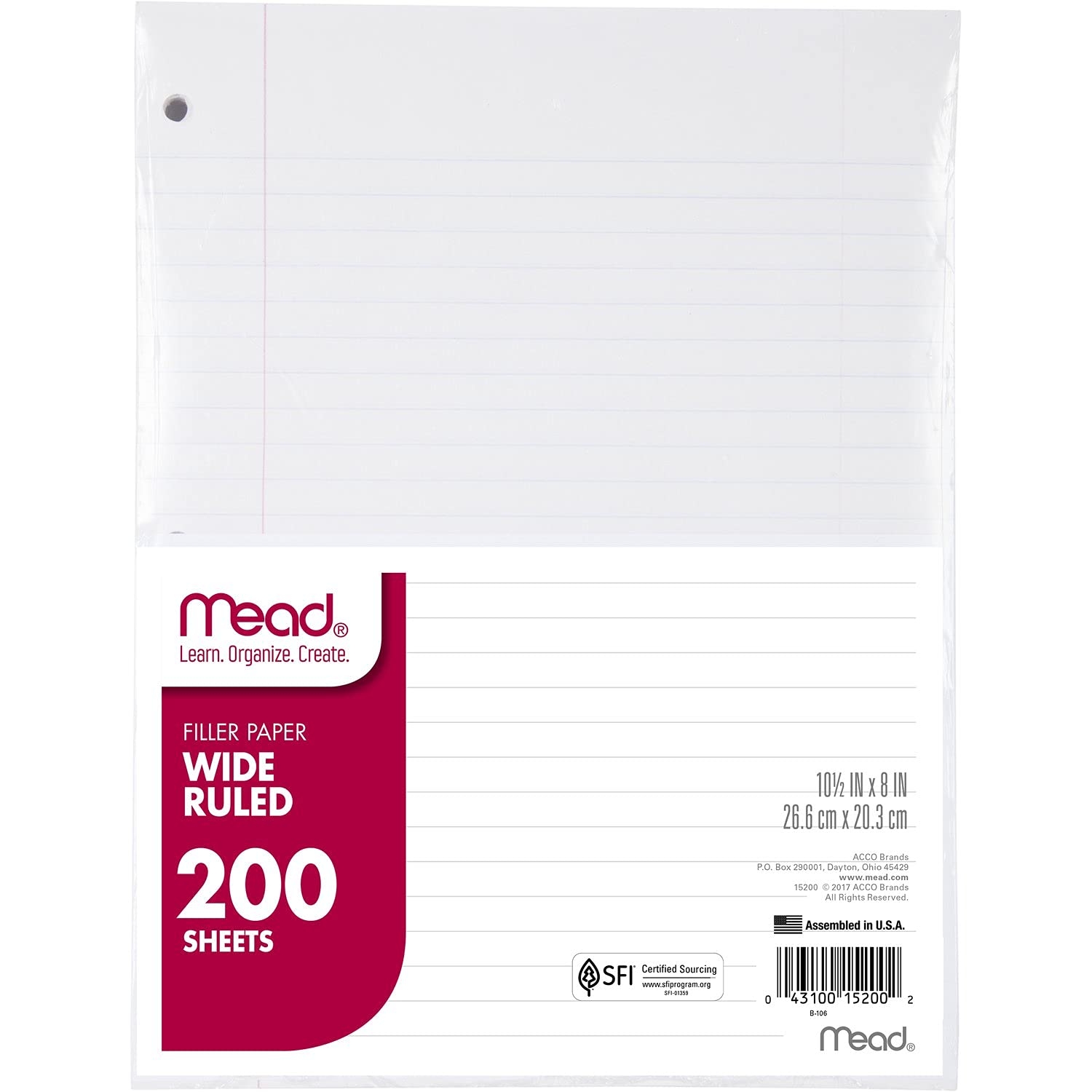 Mead Loose Leaf Paper Wide Ruled Filler Notebook Paper 8 X 10 1 2 200 Sheet EBay Mead Loose Leaf Paper Wide Ruled Filler Notebook Paper 8 X 10 1 2 200 Sheet EBay