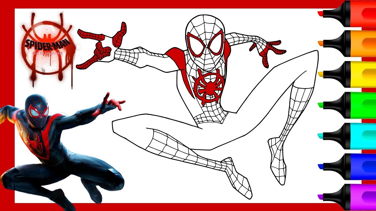 miles morales coloring pages