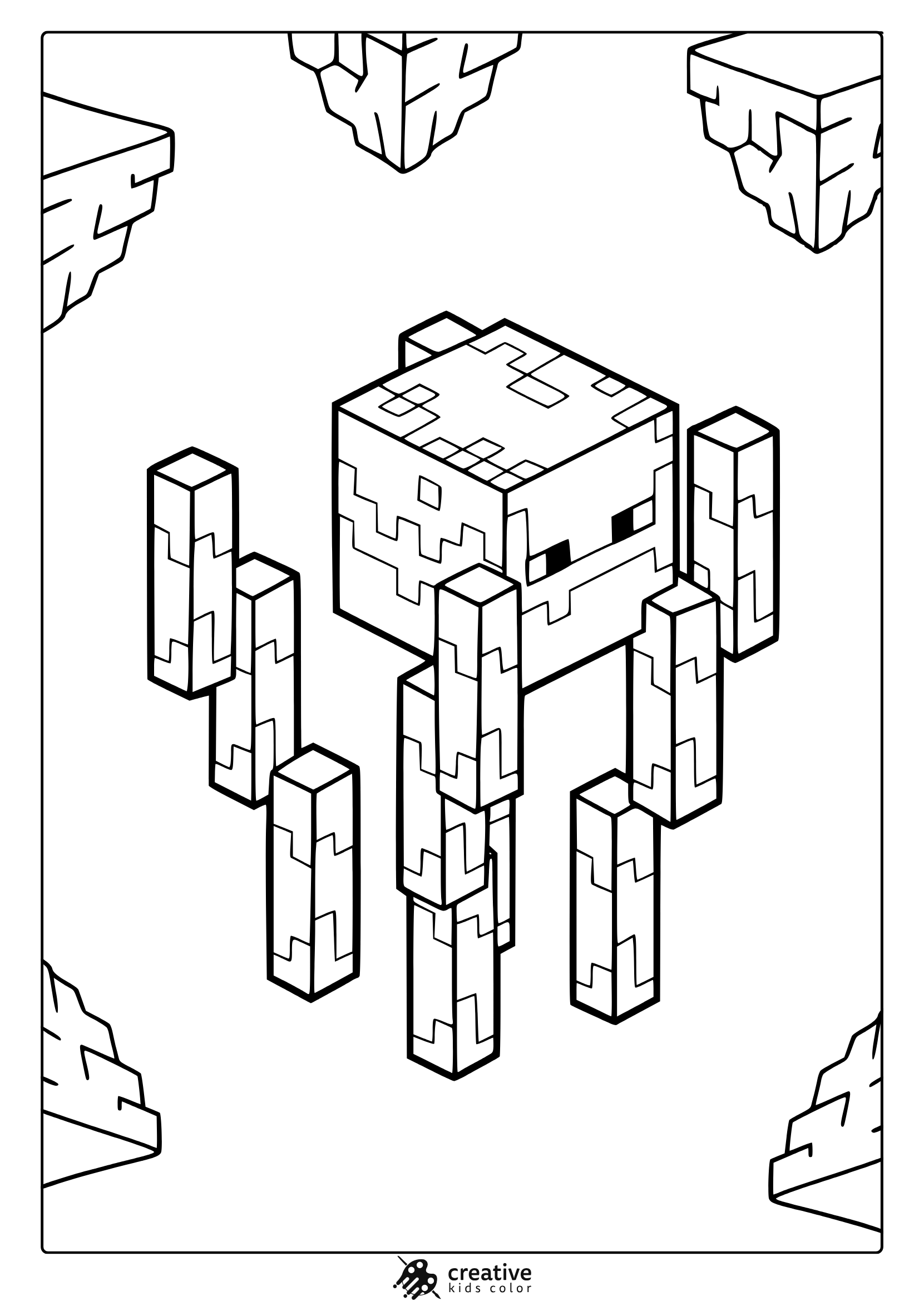 minecraft coloring page free