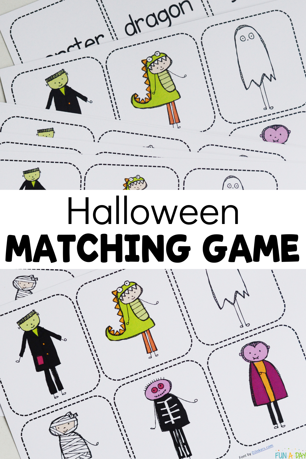 Monster Match Game Free Printable Fun A Day Monster Match Game Free Printable Fun A Day