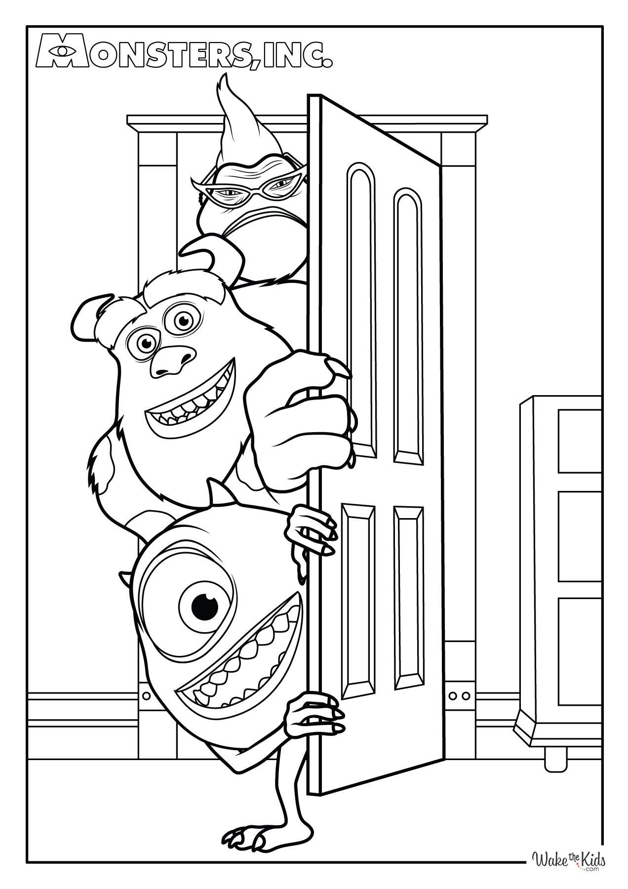 Monsters Inc Coloring Pages Free Printable PDFs WakeTheKids Monsters Inc Coloring Pages Free Printable PDFs WakeTheKids