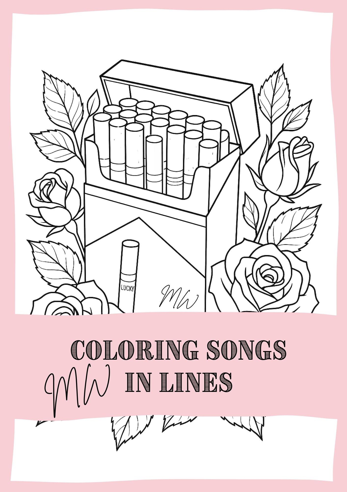 Morgan Wallen Coloring Book Etsy