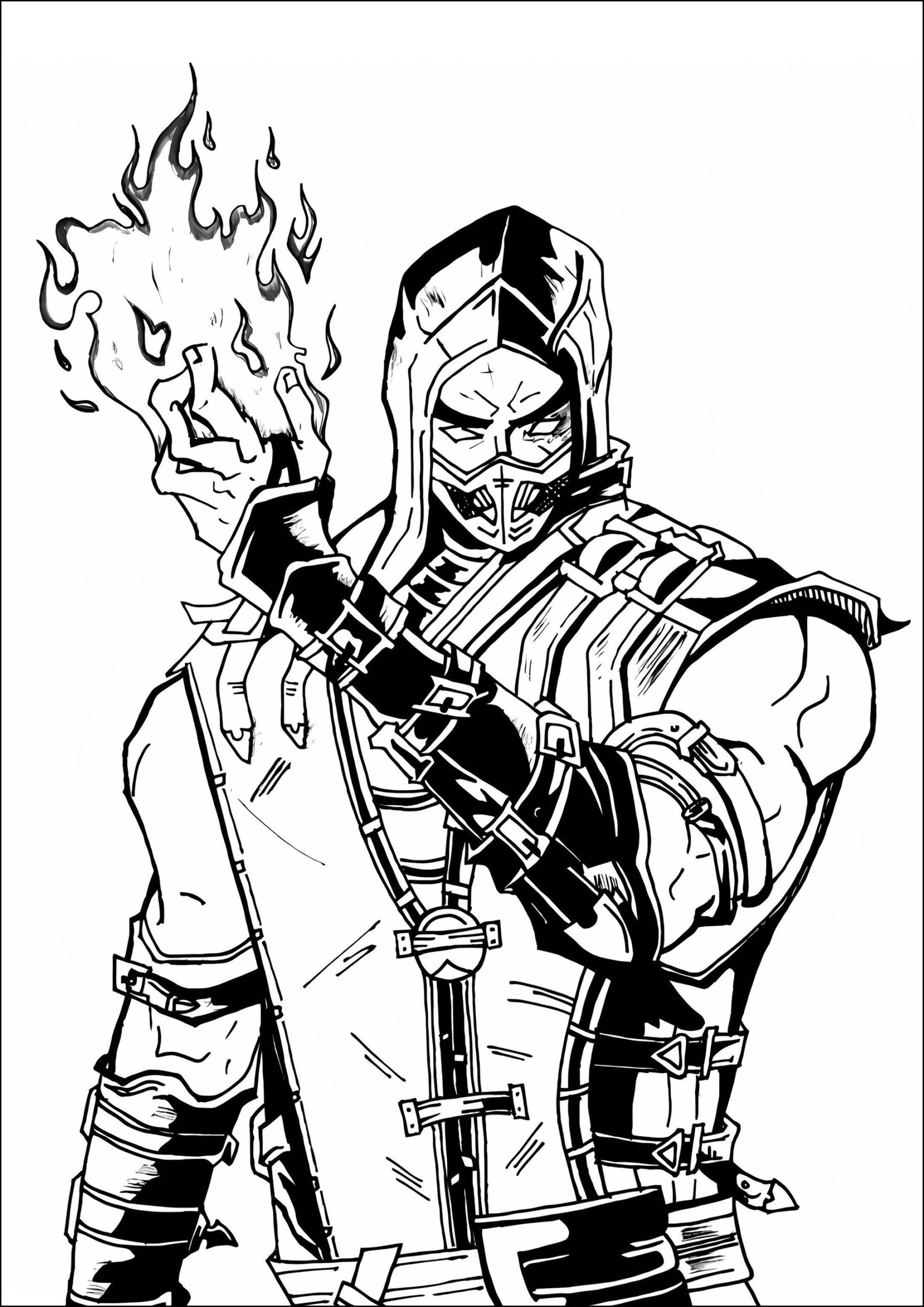 Mortal Kombat To Color For Kids Mortal Kombat Coloring Pages