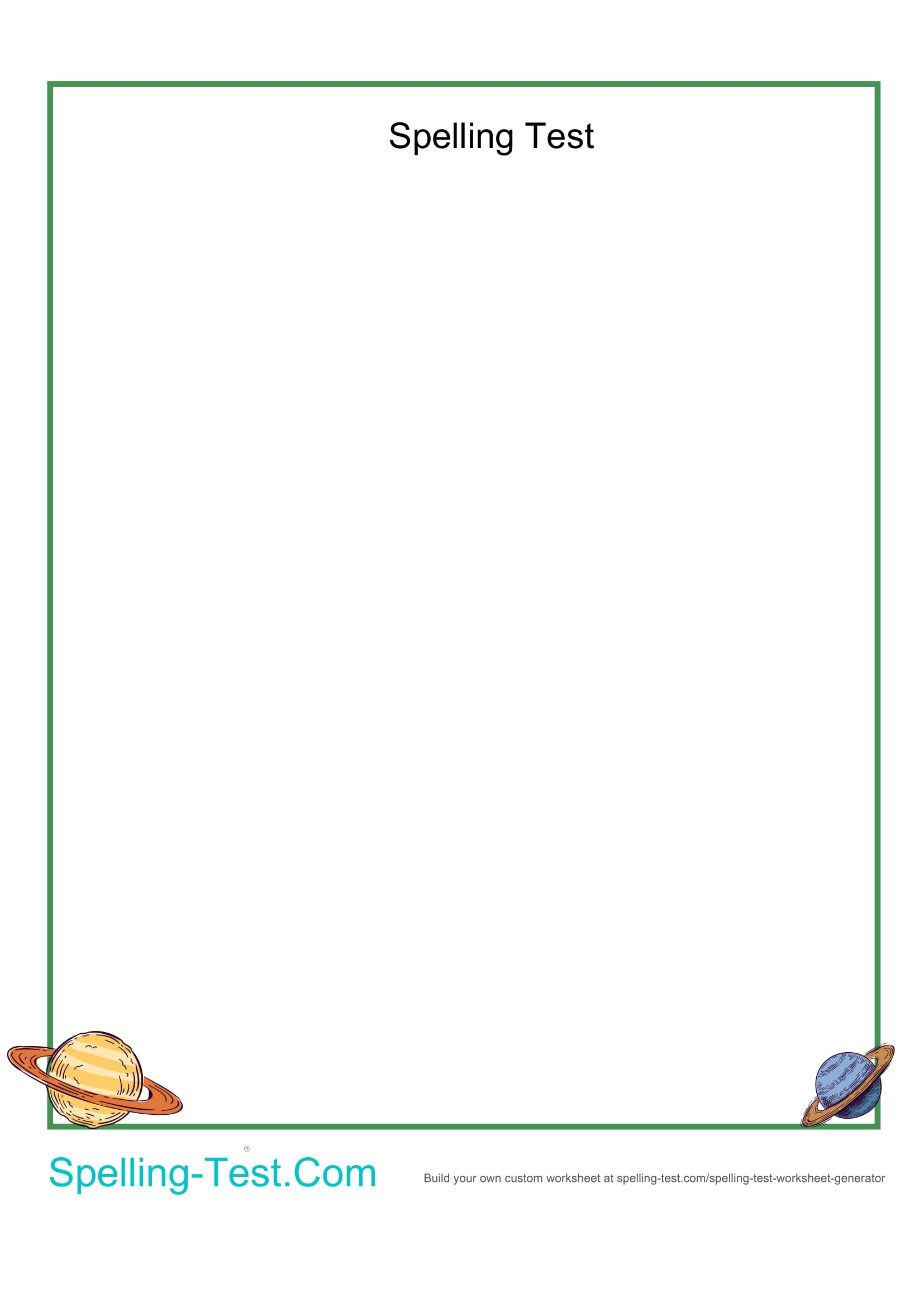 Multiple Choice Spelling Test Generator Maker Free Printable Spelling test