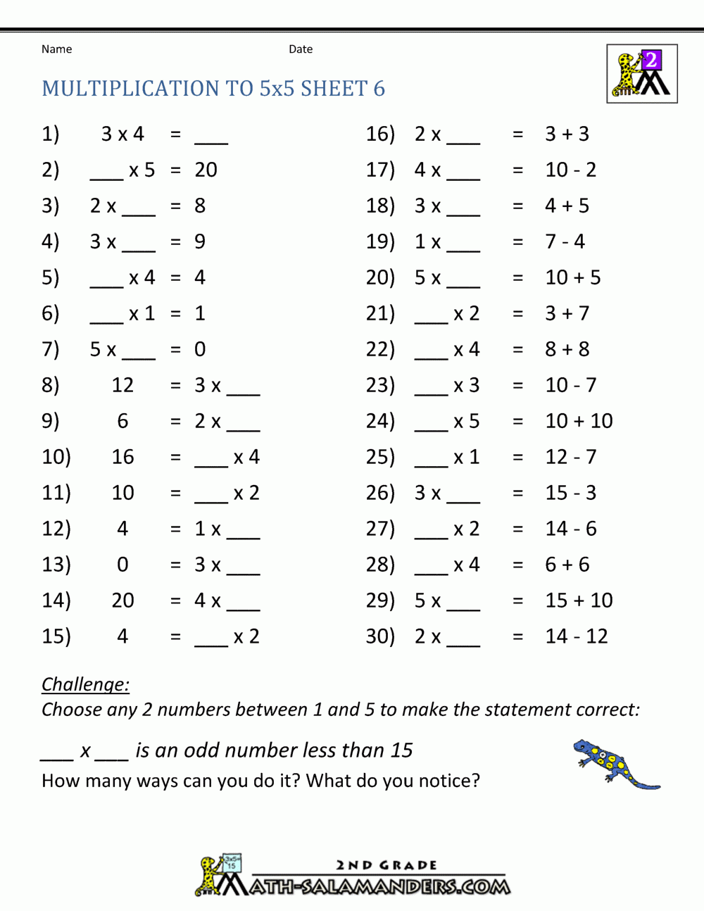 create multiplication worksheets
