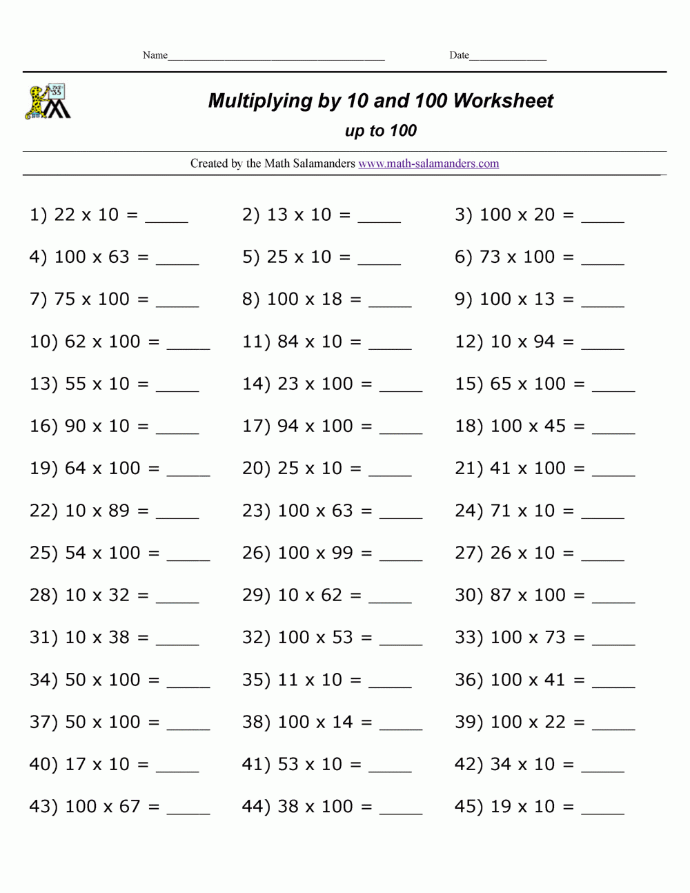multiplication worksheet generator