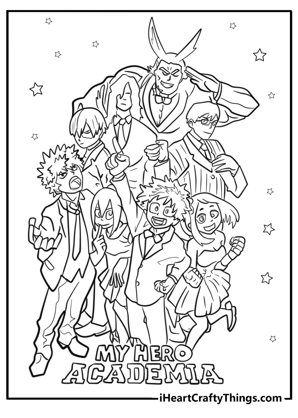 My Hero Academia Coloring Pages 26 Free PDF Printables 
