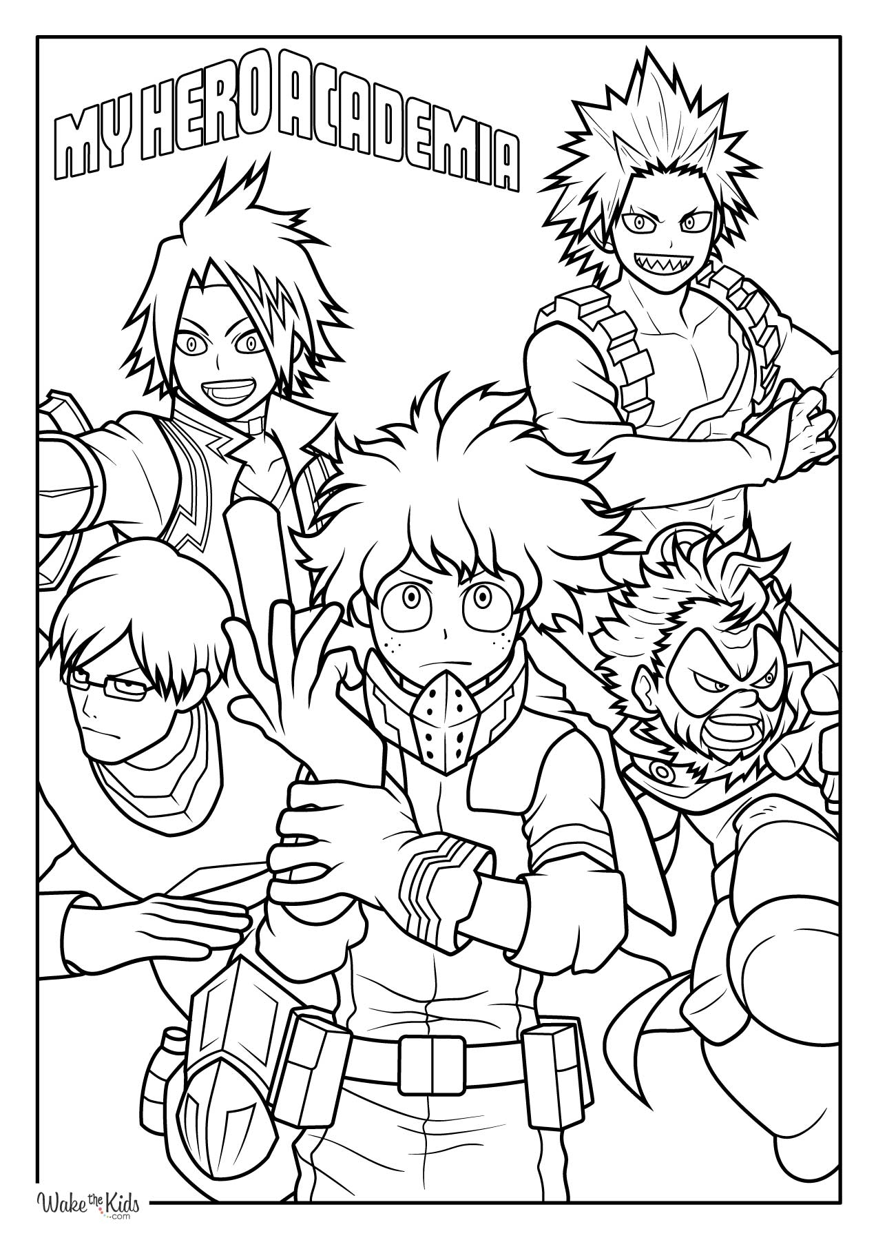 My Hero Academia Coloring Pages Free Printable PDFs WakeTheKids