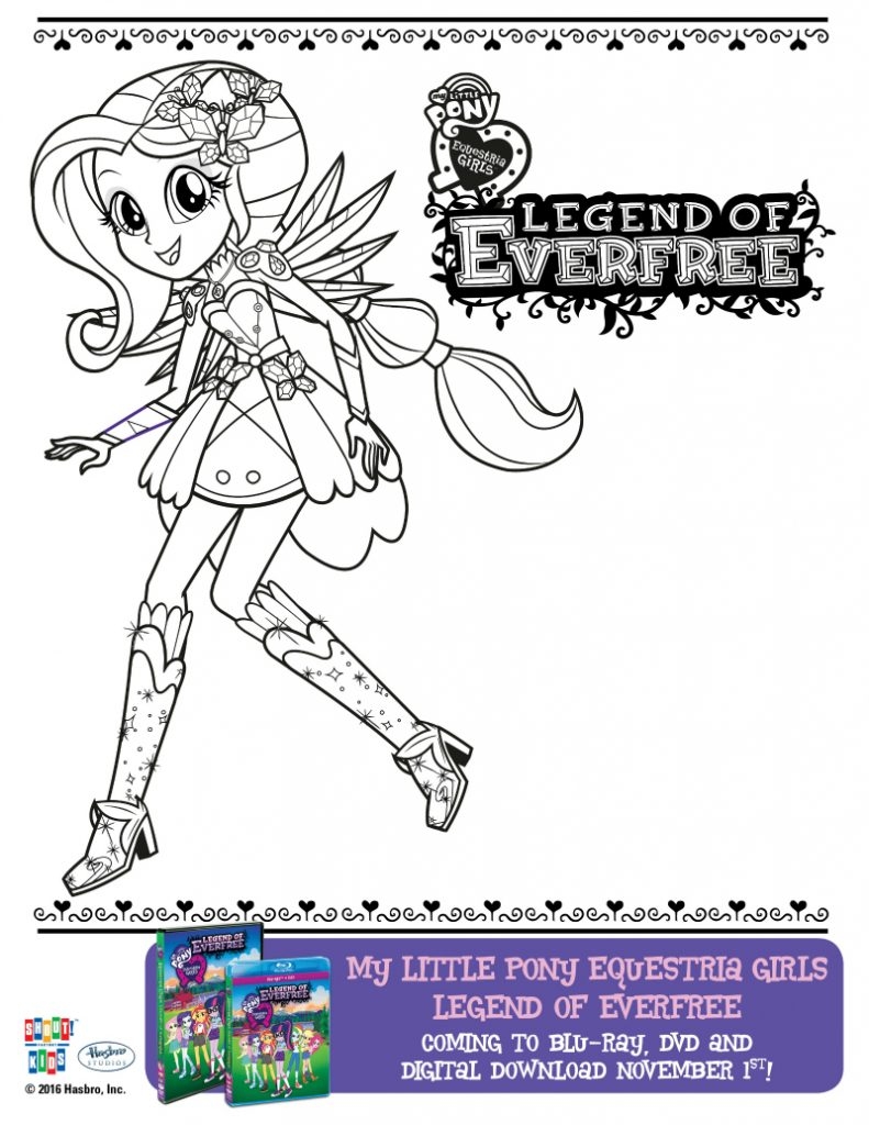 My Little Pony Equestria Girls Everfree Coloring Page Mama Likes This