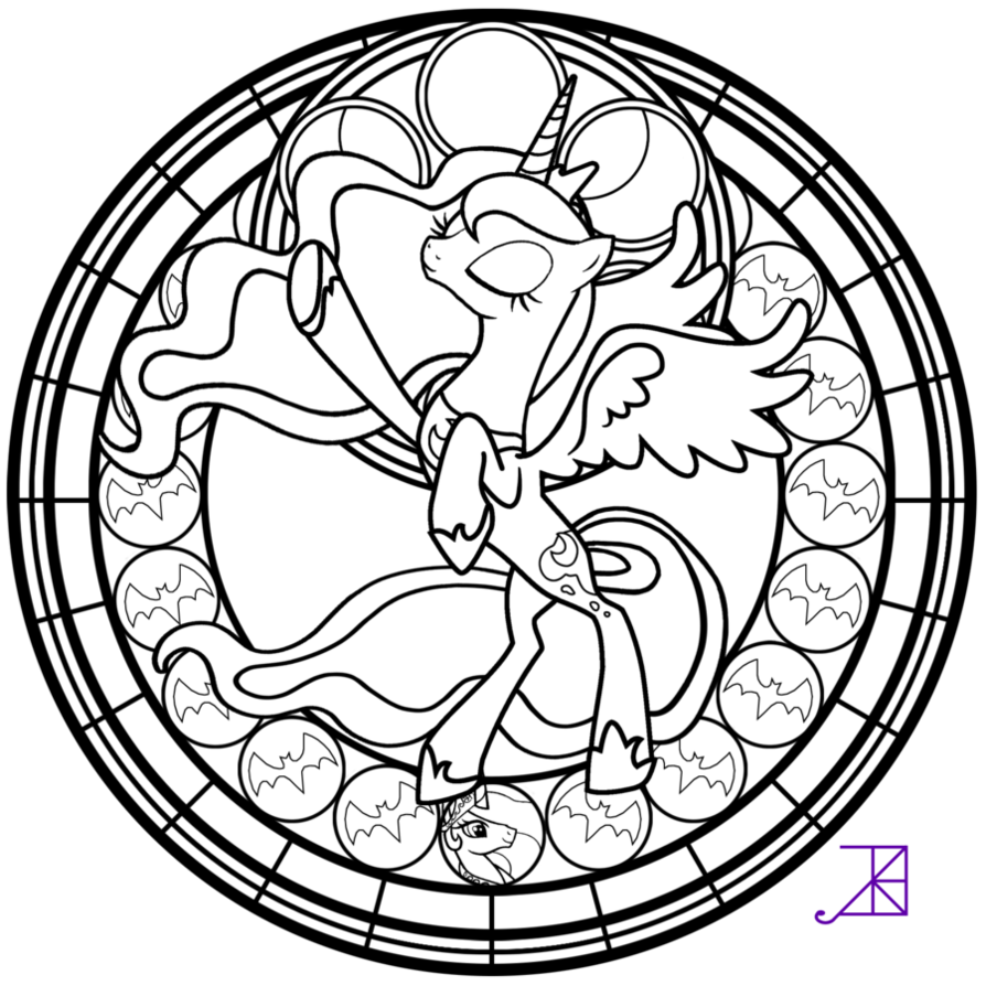 my little pony luna coloring pages