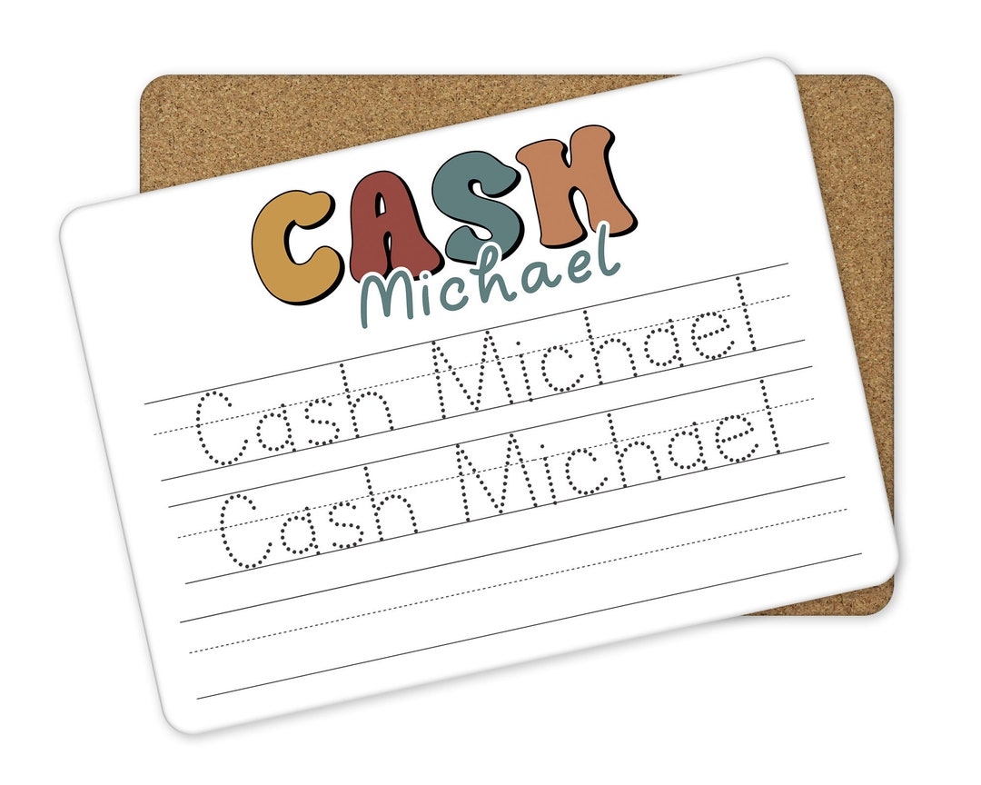 Name Practice Trace Board I Can Write My Name Educational Tracing Boards Dry Erase Board Letter Tracing Board Etsy